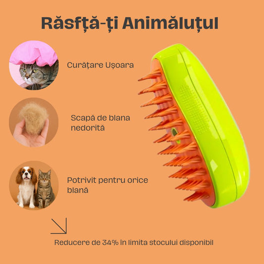 Perie cu Abur pentru Animale